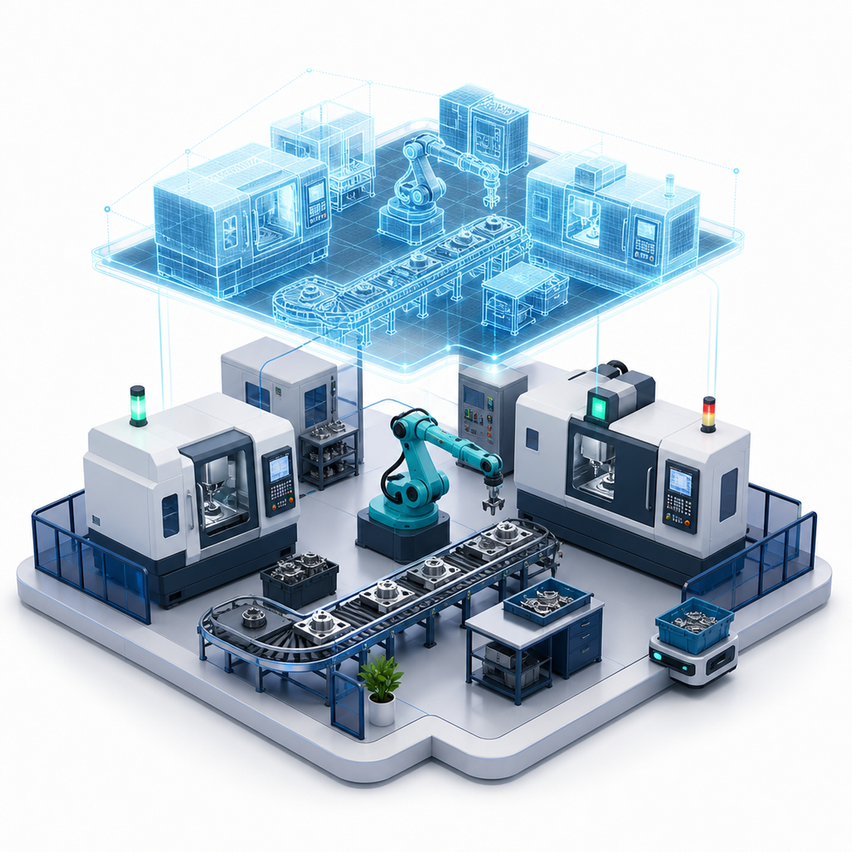 AI 3D Shop Floor